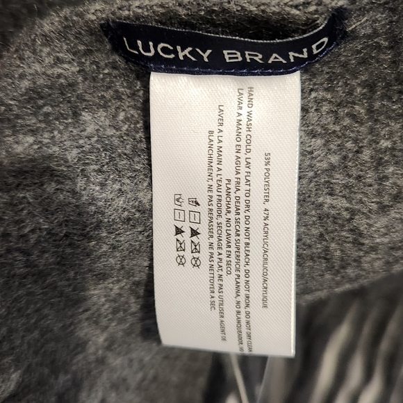 Lucky Brand Charcoal Knit Scarf - Picture 5 of 5